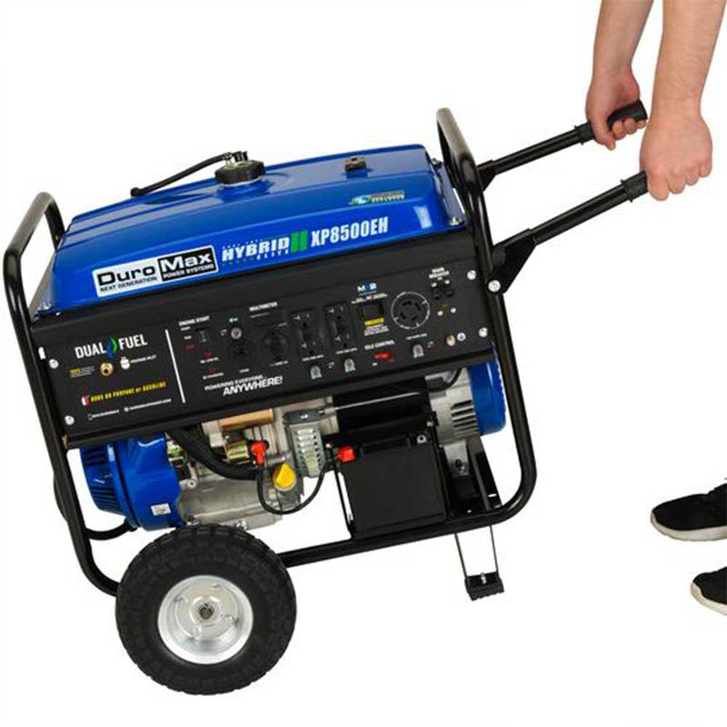 DuroMax 8,500 Watt Portable Dual Fuel Gas Propane Powered Generator - XP8500EH