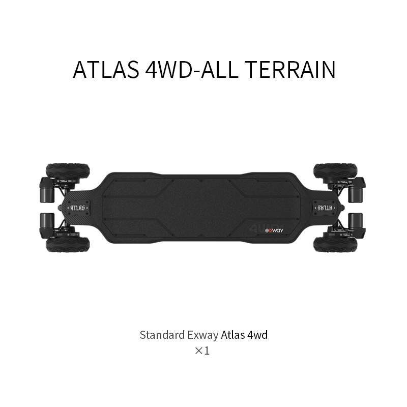 Exway Atlas Carbon 4WD Electric Skateboard - ePower Go