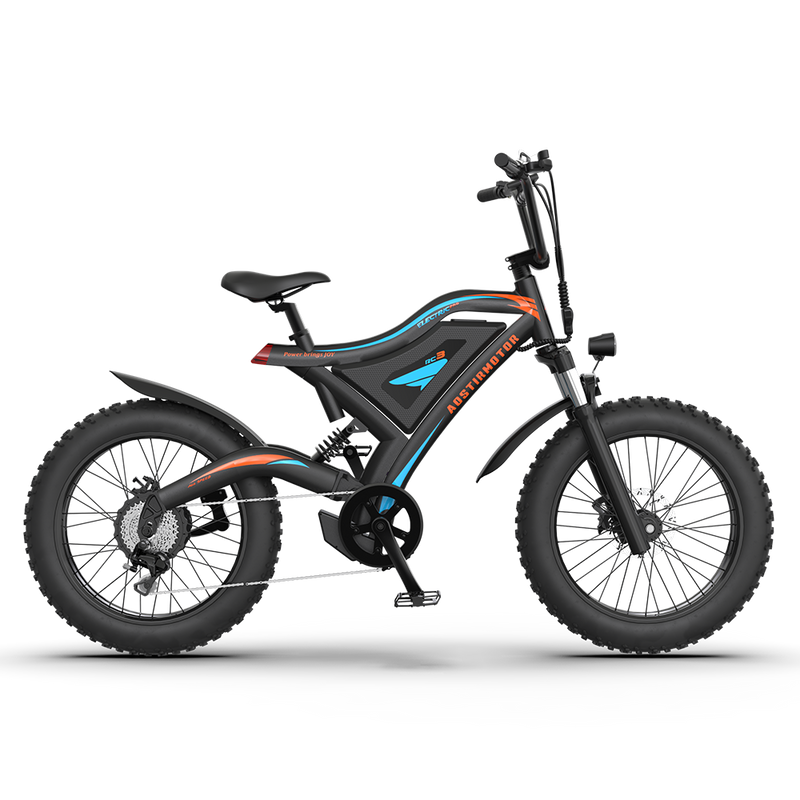 Aostirmotor S18-MINI 48V 500W Mini Fat Tire Electric Bike