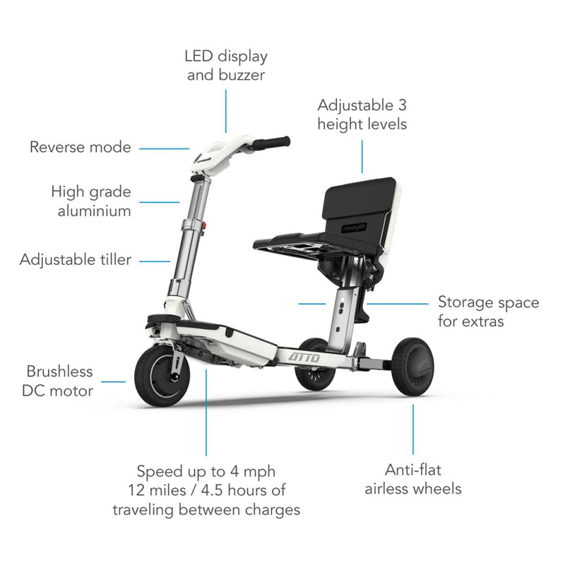 Open Box ATTO Mobility Scooter - Backyard Provider