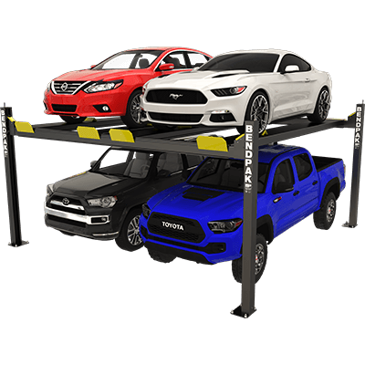 BendPak HD-9SWX 4-Post Car Lift 9,000 Lb. Capacity, Super Wide, Dual Platform, 82" Rise