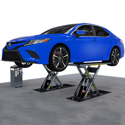 BendPak MDS-6LPF Mid-Rise Scissor Lift For Cars 6,000 Lb. Capacity, Open Center-FLUSH-MOUNT, 1-Phase - 5175227