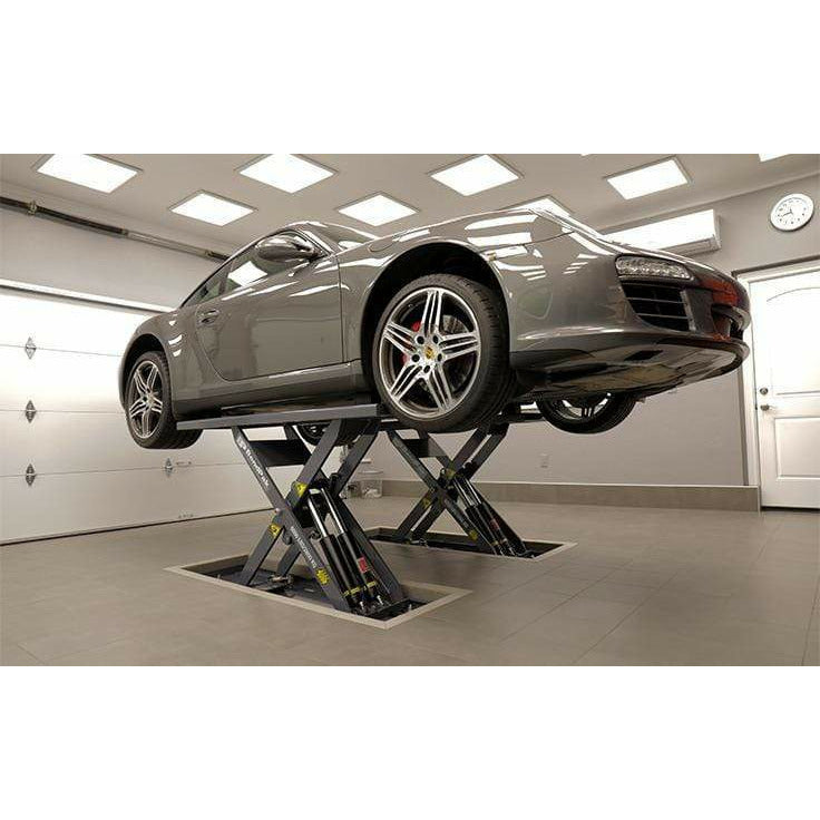 BendPak MDS-6LPF Mid-Rise Scissor Lift For Cars 6,000 Lb. Capacity, Open Center-FLUSH-MOUNT, 1-Phase - 5175227