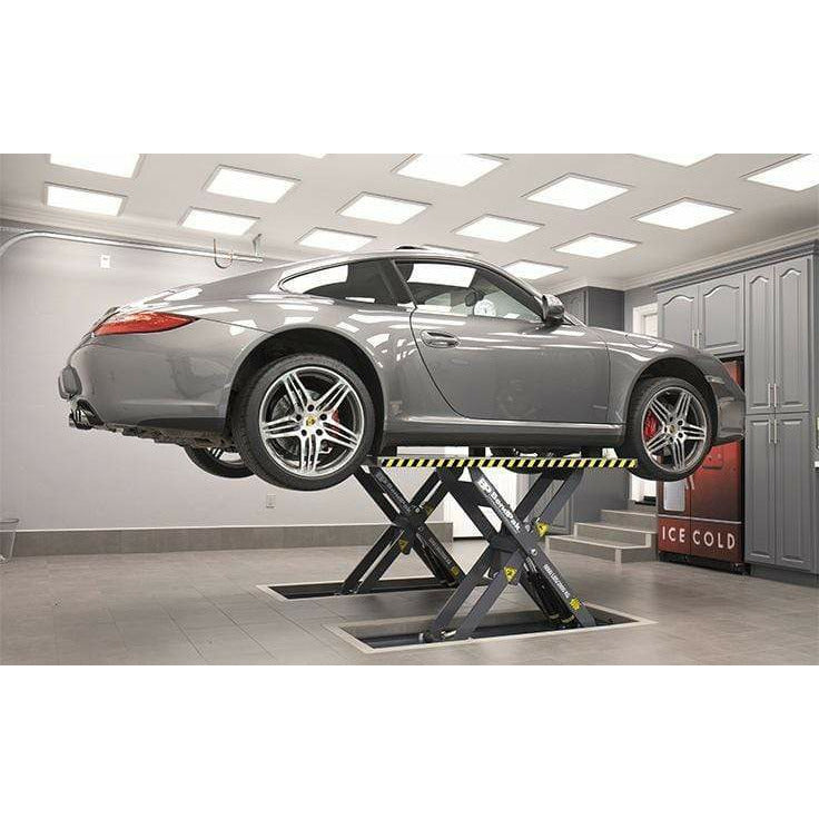 BendPak MDS-6LPF Mid-Rise Scissor Lift For Cars 6,000 Lb. Capacity, Open Center-FLUSH-MOUNT, 1-Phase - 5175227