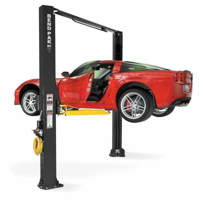 BendPak XPR-10AS-LP 2-Post Car Lift, 10K Capacity, Asymmetric Clearfloor, Adjustable Width, Screw Pads, LOW-PRO ARMS - 5175398