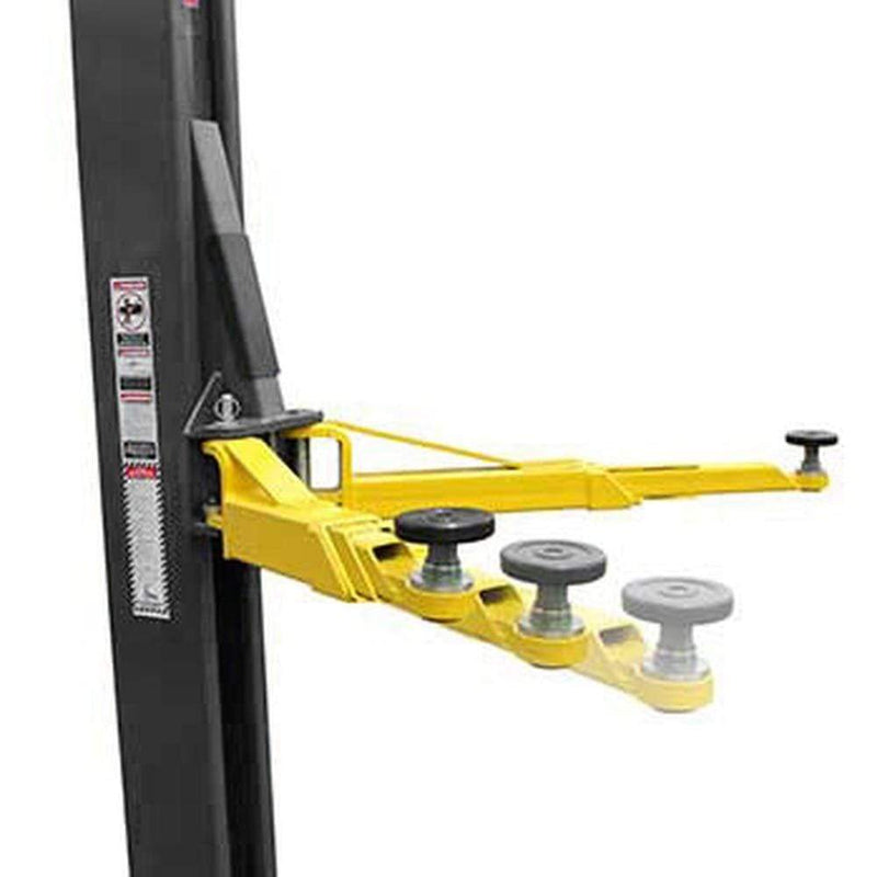 BendPak XPR-10AS-LP 2-Post Car Lift, 10K Capacity, Asymmetric Clearfloor, Adjustable Width, Screw Pads, LOW-PRO ARMS - 5175398