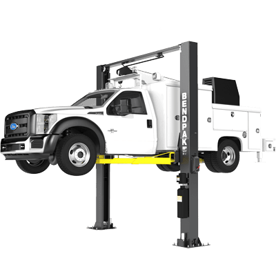 BendPak XPR-12CL-LTA 2-Post Car Lift 12,000 Lb. Capacity, Clearfloor, Long-Reach Triple-Telescoping Arms