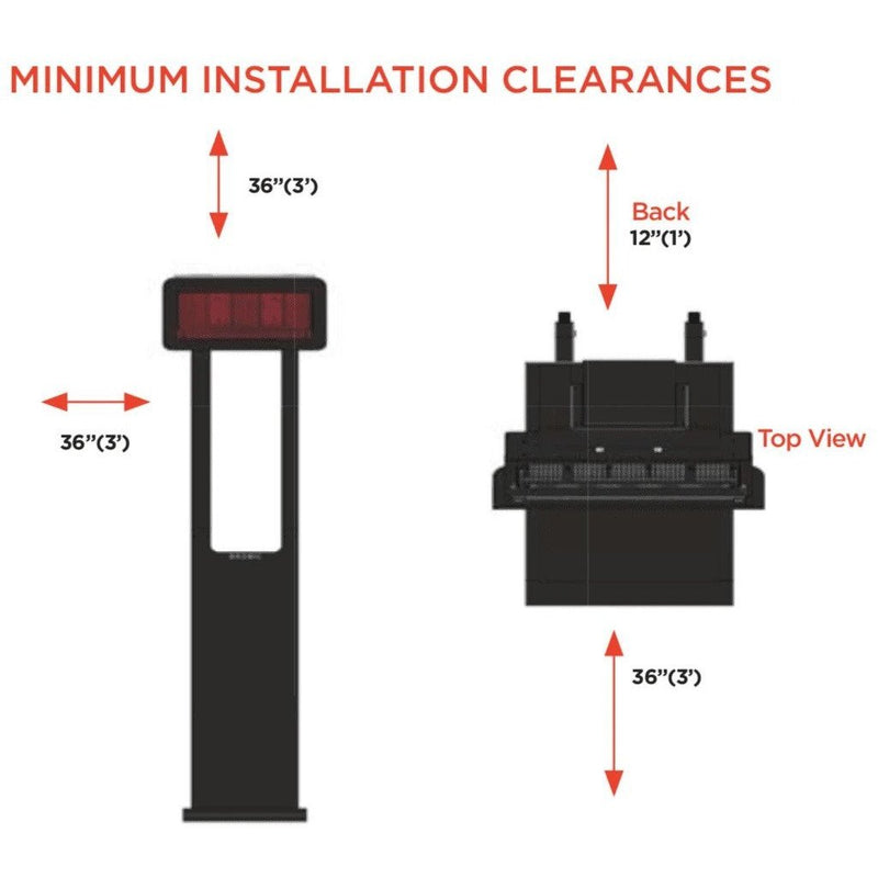 Bromic Tungsten Smart-Heat Portable Gas Heater With Wheels