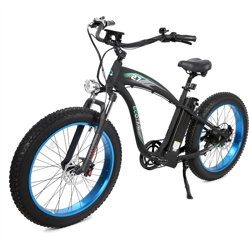 Ecotric UL Certified Hammer 750W Electric Fat Tire Beach Snow Cruiser Bike - C-HAM26S900-MB - ePower Go