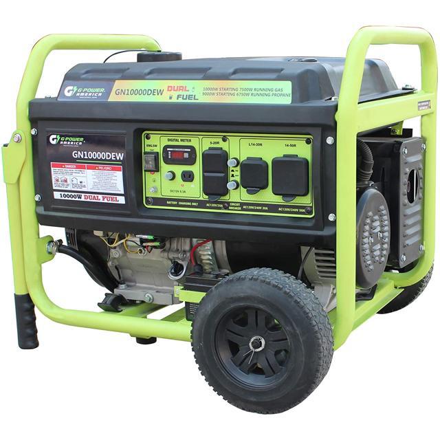 Green-Power GN10000DEW Dual Fuel Portable Generator - Backyard Provider