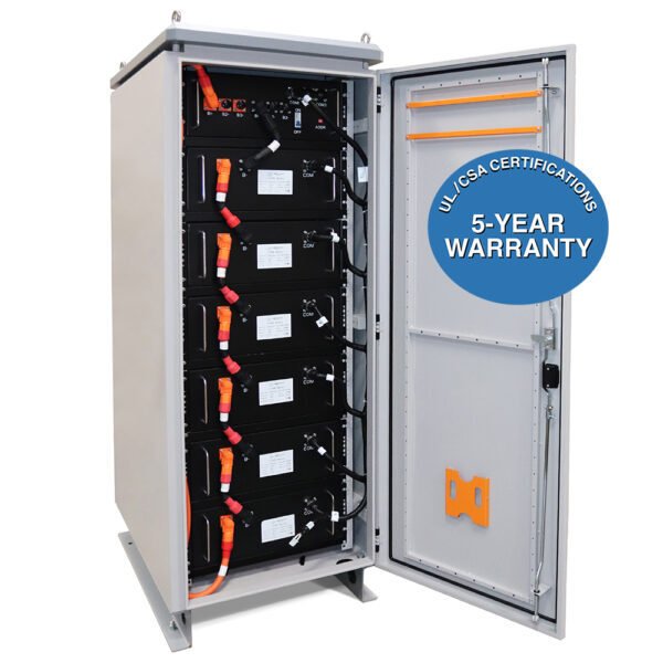 Aims Power KIT Hybrid Inverter & Lithium Battery Cabinet – 9.6 kW Output 15 kW Solar Capacity | 22,114 Watt Hours Battery Cabinet