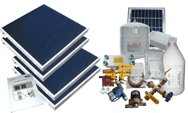 Heliatos Beach Freeze Protected Solar Water Heater Kit - Backyard Provider