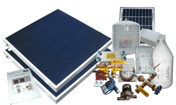 Heliatos Beach Freeze Protected Solar Water Heater Kit - Backyard Provider