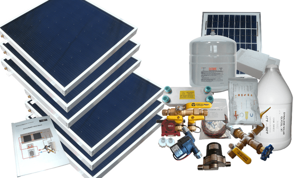 Heliatos Beach Freeze Protected Solar Water Heater Kit - Backyard Provider