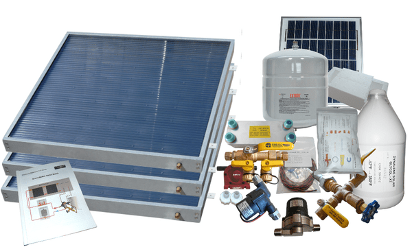 Heliatos Freeze Protected Solar Water Heater Kit - Backyard Provider