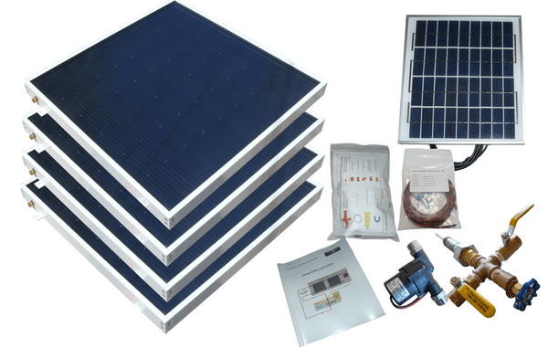 Heliatos Beach Solar Water Heater Kit - Backyard Provider