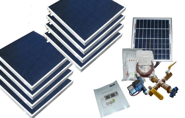 Heliatos Beach Solar Water Heater Kit - Backyard Provider