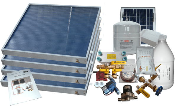 Heliatos Freeze Protected Solar Water Heater Kit - Backyard Provider