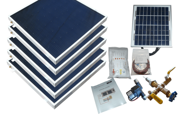 Heliatos Beach Solar Water Heater Kit - Backyard Provider