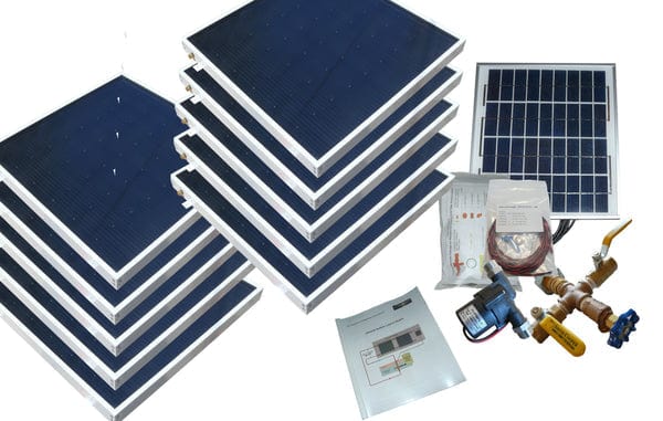 Heliatos Beach Solar Water Heater Kit - Backyard Provider