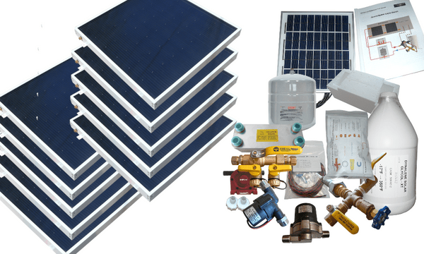 Heliatos Beach Freeze Protected Solar Water Heater Kit - Backyard Provider