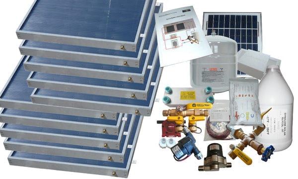 Heliatos Freeze Protected Solar Water Heater Kit - Backyard Provider