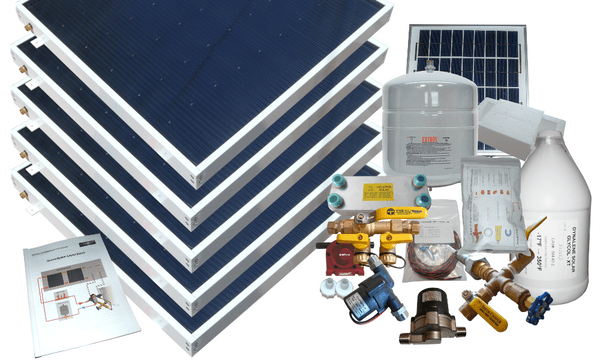 Heliatos Beach Freeze Protected Solar Water Heater Kit - Backyard Provider