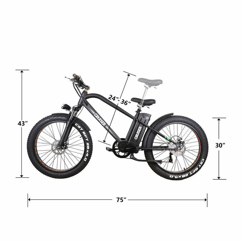 Nakto Super Cruiser 36V/12Ah 500W Fat Tire Electric Bike