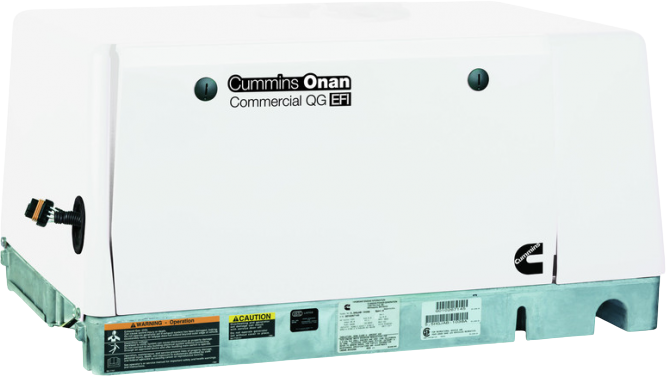 Cummins Onan QG 5500 5.5kW Generator Commercial Mobile Propane or Gas Single Phase 120 Volt Air Cooled New