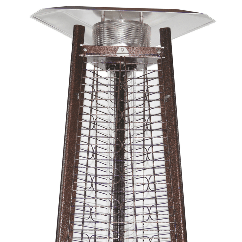 RADtec 93-Inch Tall Antique Bronze Pyramid Propane Patio Heater 93-PYR-FLM-AB