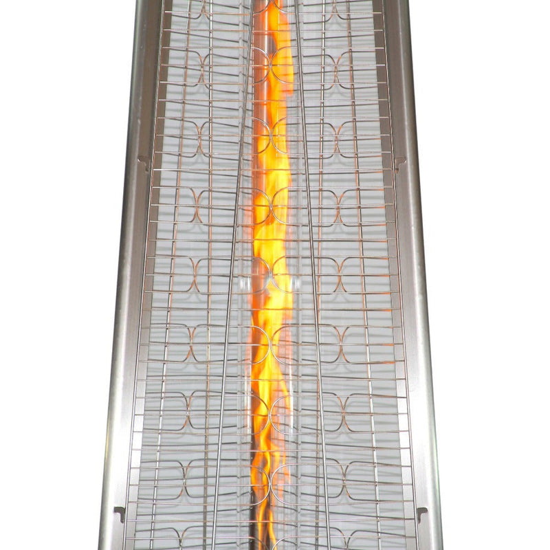 RADtec 93-Inch Tall Stainless Steel Pyramid Propane Patio Heater 93-PYR-FLM-SS