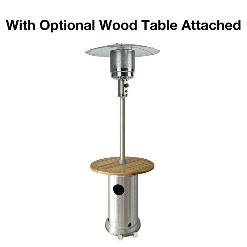 RADtec Real Flame 96-Inch Tall Stainless Steel Propane Patio Heater RF1-MT-STN-STL