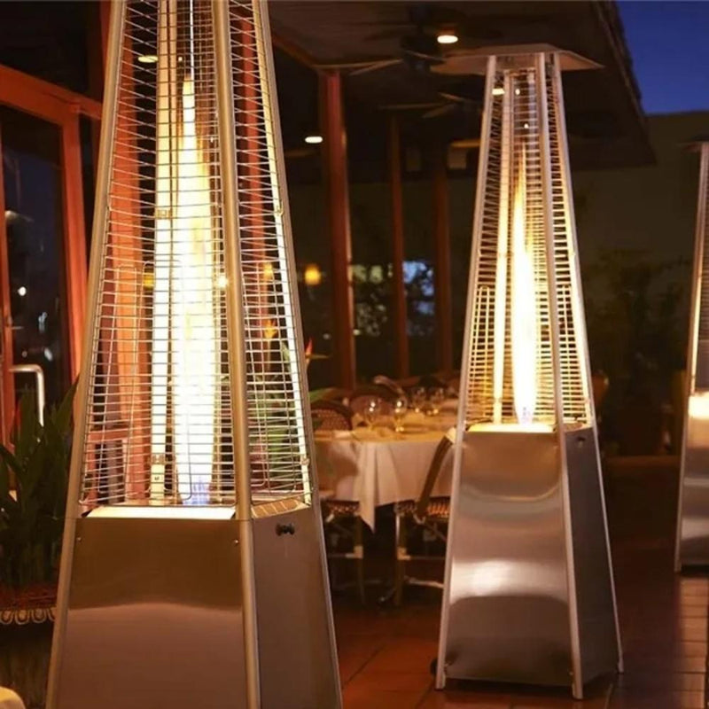 RADtec Tower Flame 89-Inch Tall Stainless Steel Propane Patio Heater TF2-MT-STN-STL