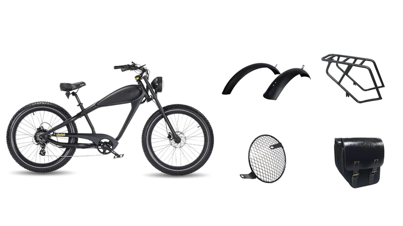 ReviBikes Cheetah Plus BAFANG 750W Motor Café Racer Electric Cruiser Bike - ePower Go