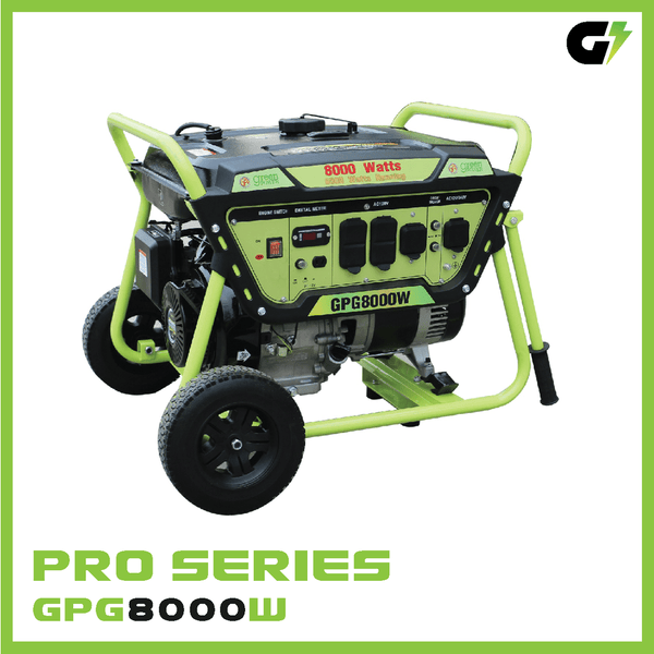 Green-Power America 8000W Portable Gas Powered Generator - GPG8000W - Backyard Provider