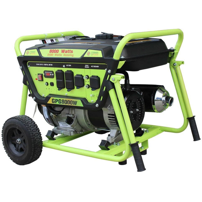 Green-Power America 8000W Portable Gas Powered Generator - GPG8000W - Backyard Provider